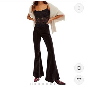 We the free black suede pants